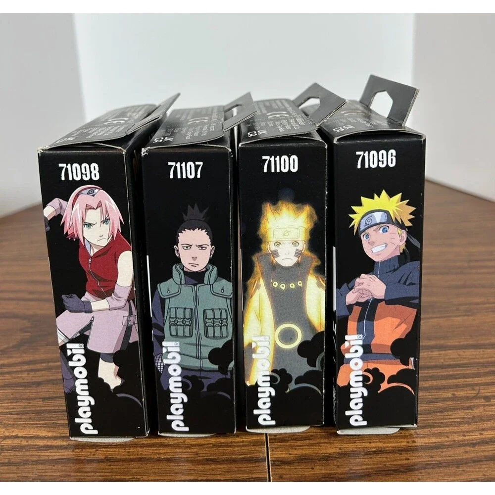 Playmobil Naruto Shippuden (Lot Of 4 Figures) Naruto x2, Shikamaru, Sakura New